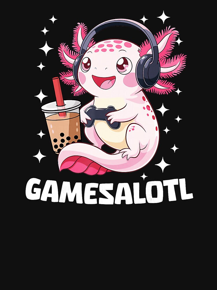 Gamesalotl Axolotl Gamer Boba Cute Gaming by FGTV2021
