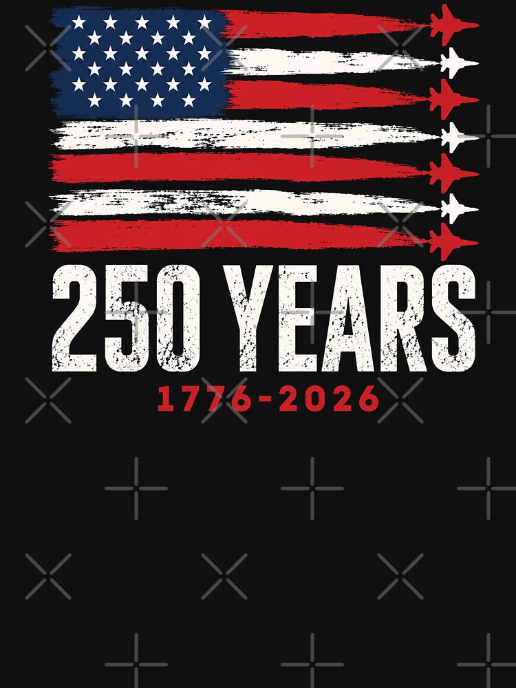 250 Years 1776-2026 250th Anniversary USA Flag by NicowrmSArt