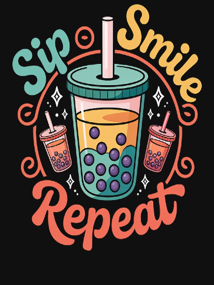 Boba Tea Sip, Smile Repeat, Bubble tea fans by Lucaseinar