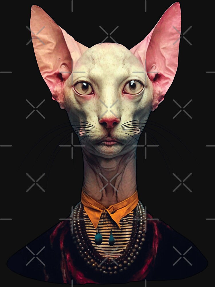 Colorful magical Peterbald Sphynx Cat by bellabitis