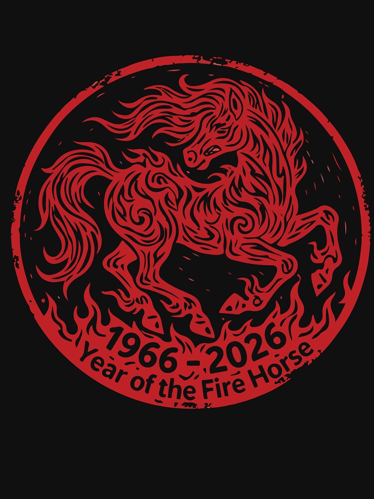 1966–2026 Year of the Fire Horse 60th Birthday Zodiac Gift by kiralynstration