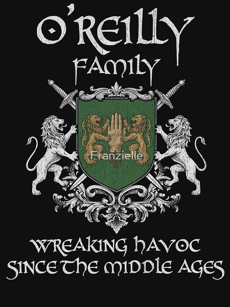 O’Reilly Family Crest – Medieval Heritage Emblem for Ancestry Lovers & Vintage Style Fans by 9X FR