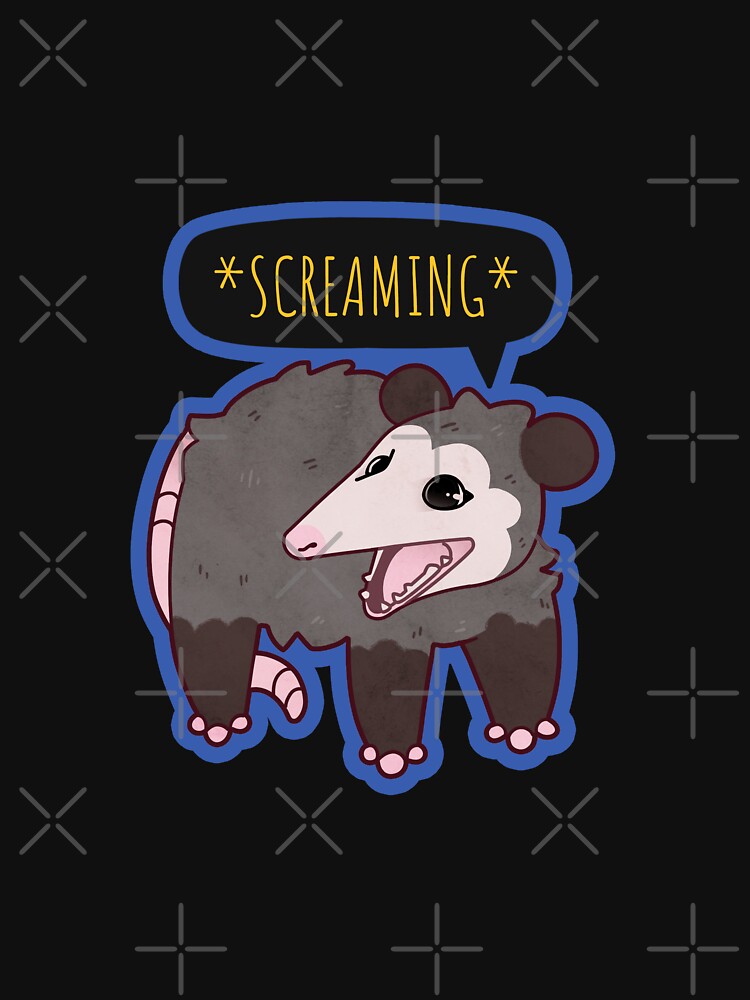 Possum *Screaming* by Mossysplashart