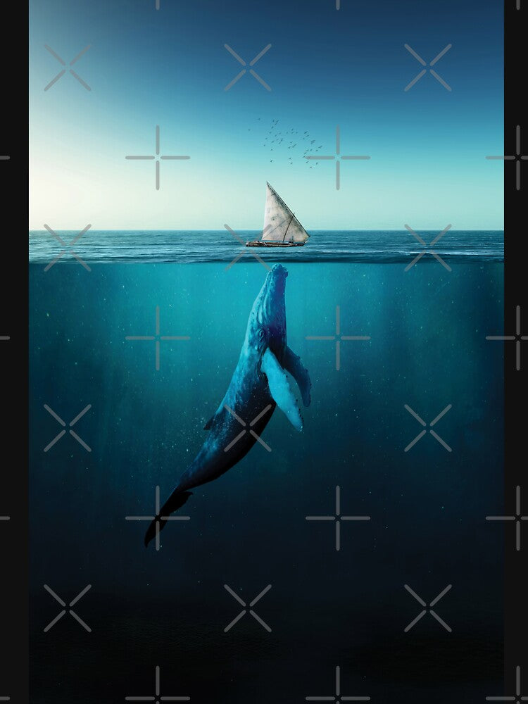 Whale Wall Art by SurfolioPrints