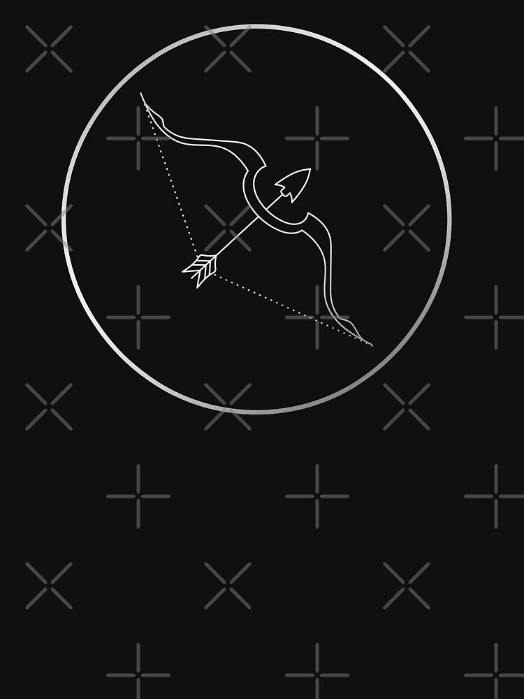 Sagittarius Zodiac Art Silver by Felicity-K