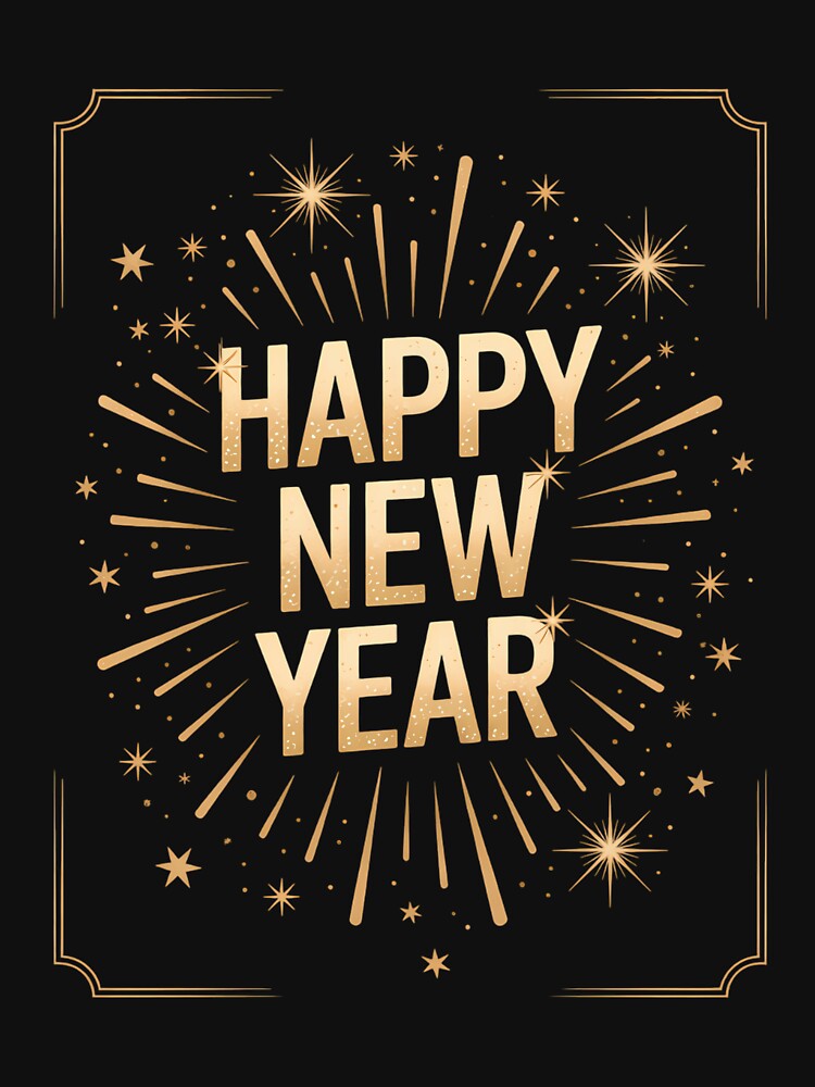 Happy New Year 2026 New Years Eve Party Fireworks by DoorwayThreads