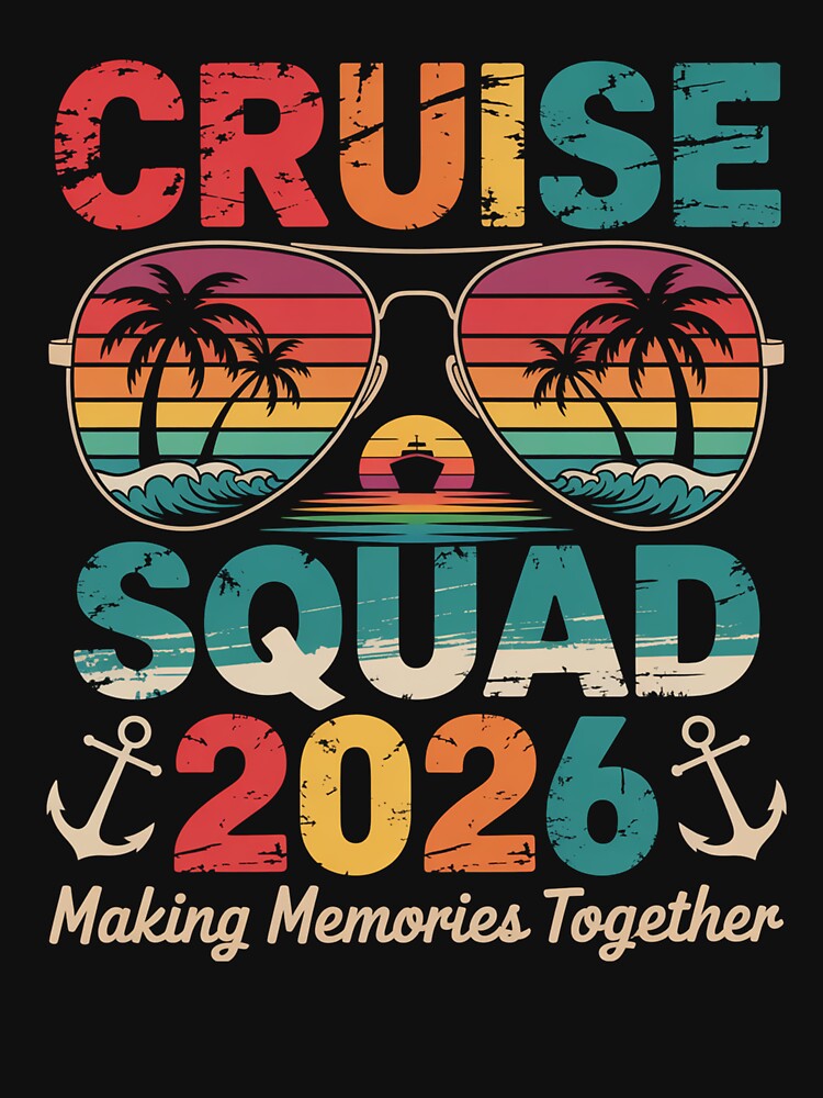 Cruise Squad 2026 Summer Vacation Matching Family Cruise by RayhendersonArt