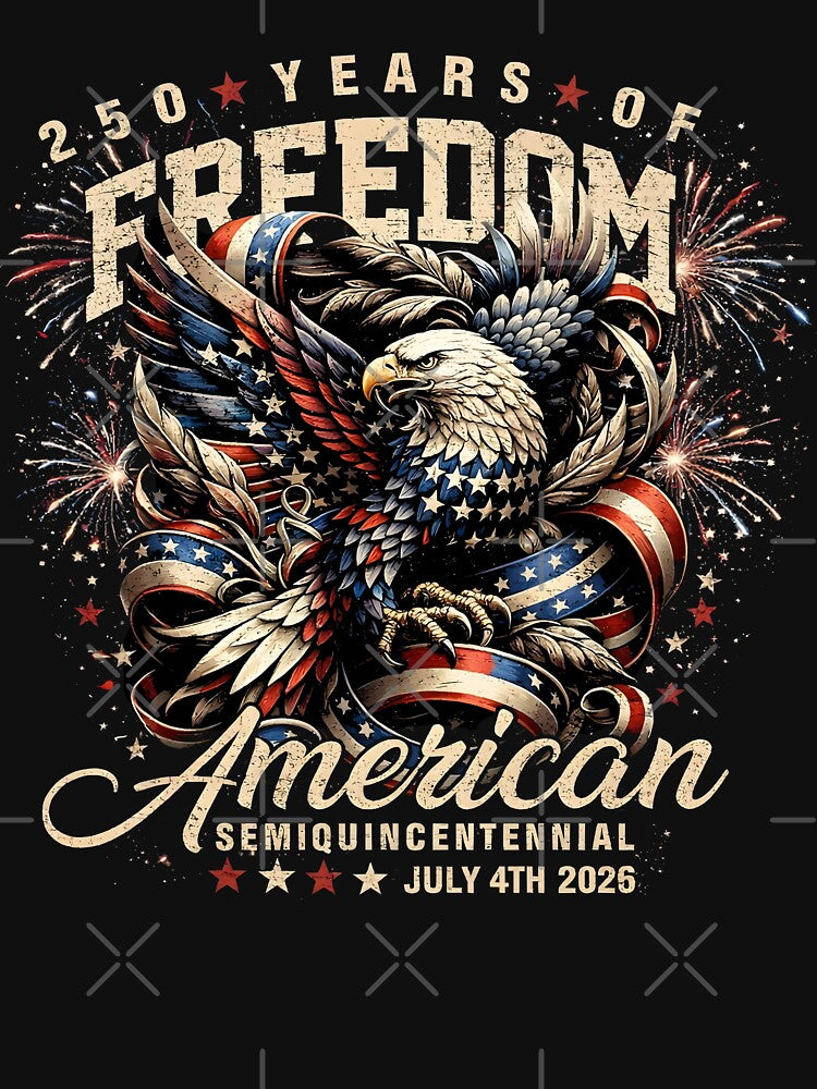 Patriotic Eagle and Flag 250 Years 1776-2026 by gear-posters