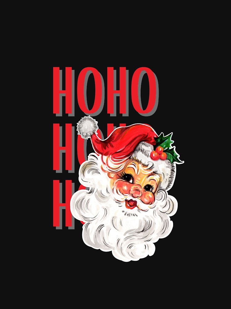 Retro Santa Claus Hohoho by Createez