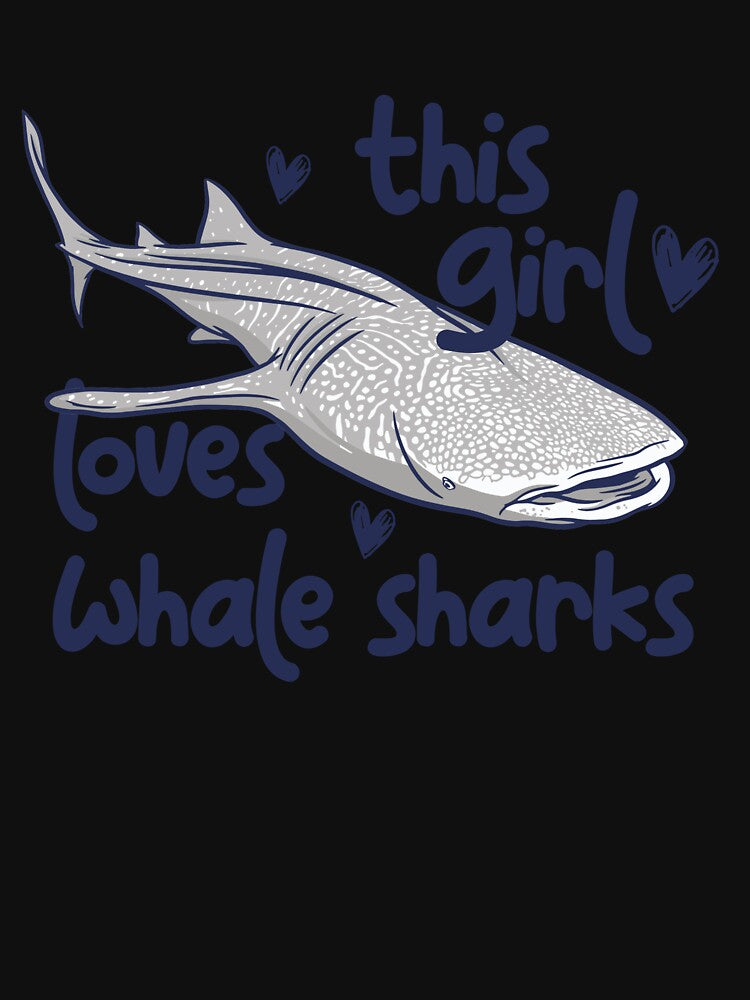 This Girl Loves Whale Sharks Cute Girls Whale Shark Gear by DynamicDesign