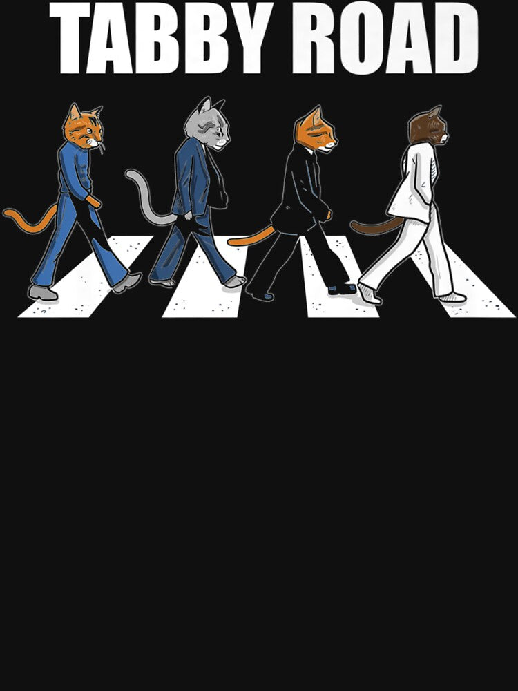 Tabby Road Cats Cool Cat Graphic Tee by JWArtStudio