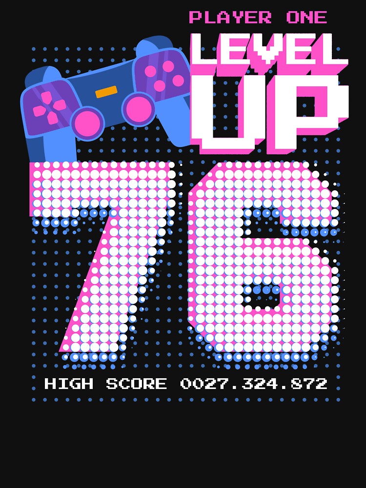 Player One Level Up 76 by patternprint1