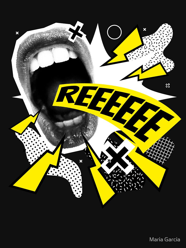 REEEE Dank Meme Millennial Scream by Maria Garcia