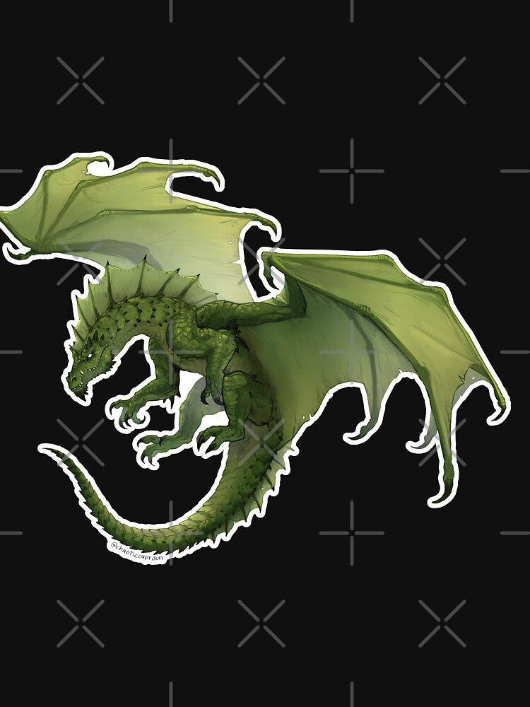 dnd green dragon by chaoticcaprisun