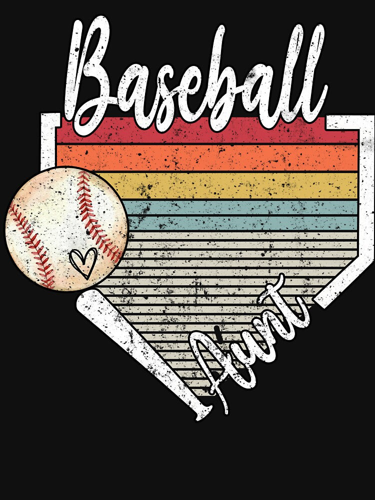 Vintage Baseball Aunt Retro Heart Design by KIROSALS