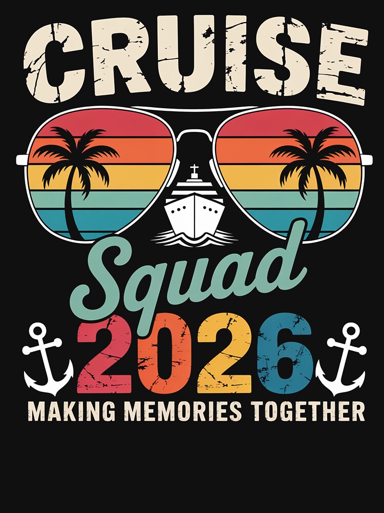 Cruise Squad 2026 Family Group Matching Summer Vacation by RayhendersonArt