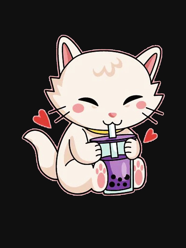 Boba Tea Kitty by thewaffleist