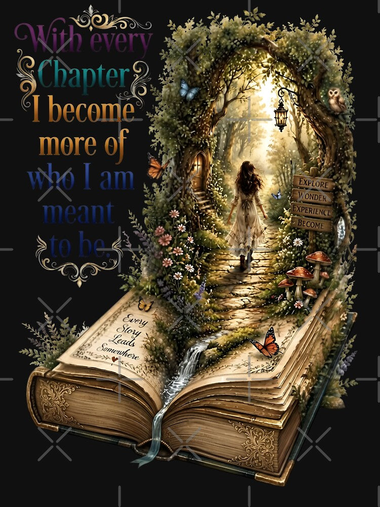 With Every Chapter I Become More Of Who I Am Meant To Be Reader by Sovereign Supply Co.