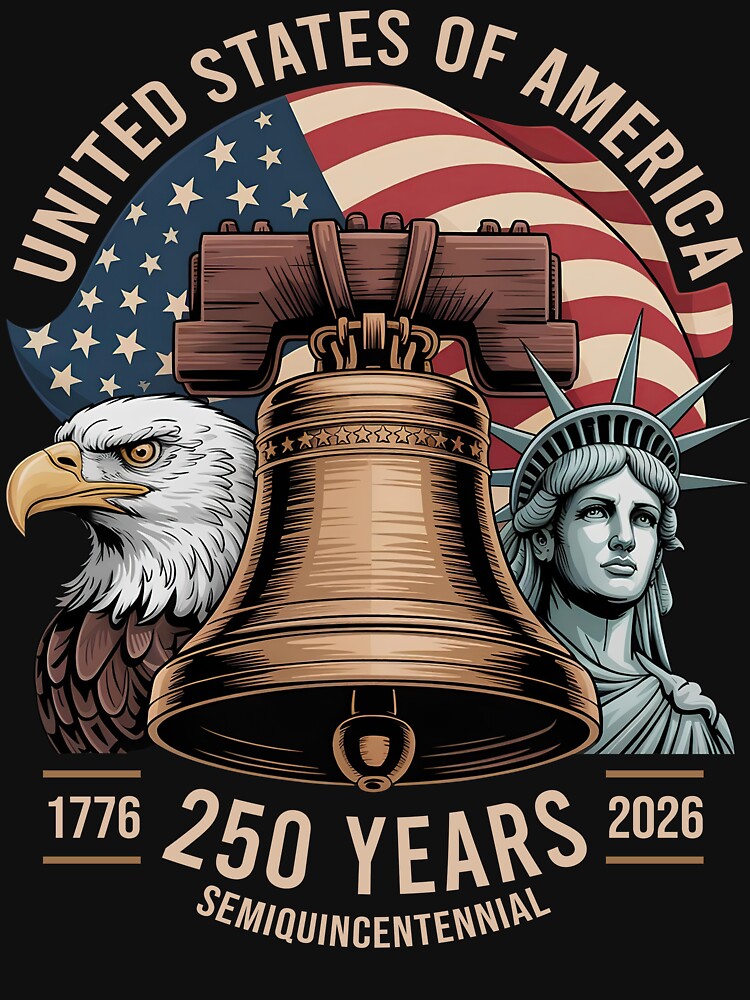 America 250th Anniversary Shirt - Semiquincentennial 1776-2026 by bartreynolds