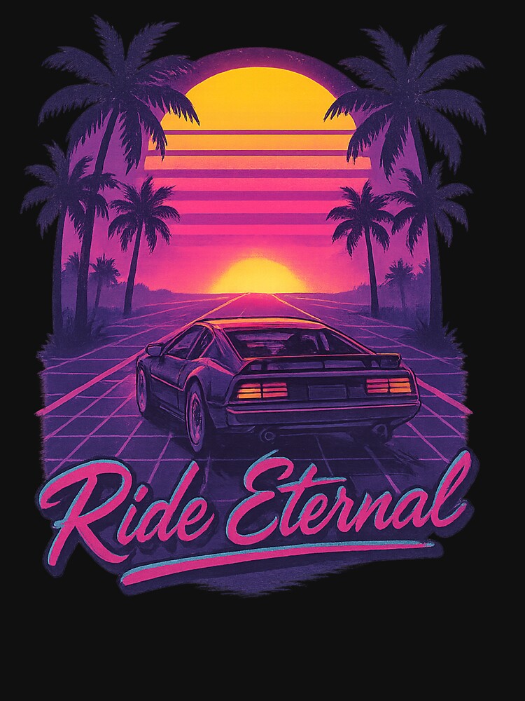 Ride Eternal – Retro Sunset Car Drive by Little--Core