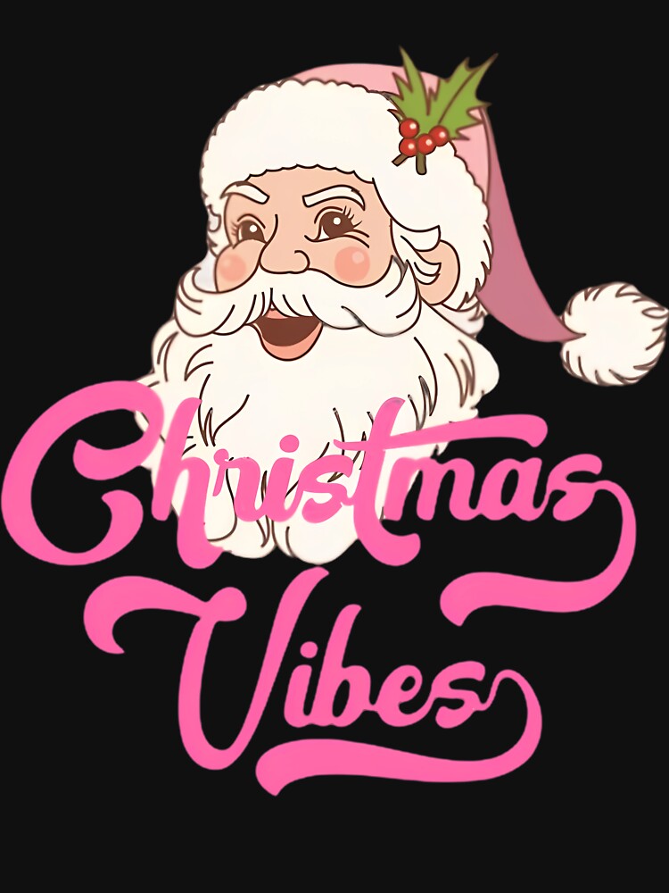 Retro Vintage Pink Santa Claus Pink Christmas Vintage Christmas Vintage Santa Retro Christmas by JohnParsons32