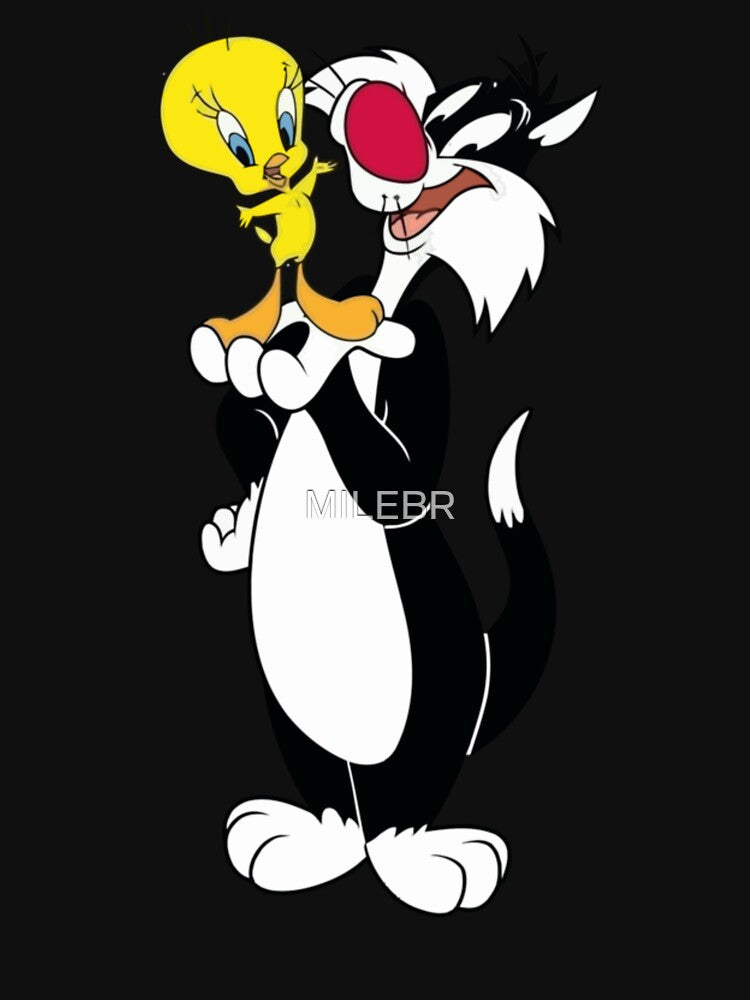 Sylvester cartoon cat animal logo by MILEBR