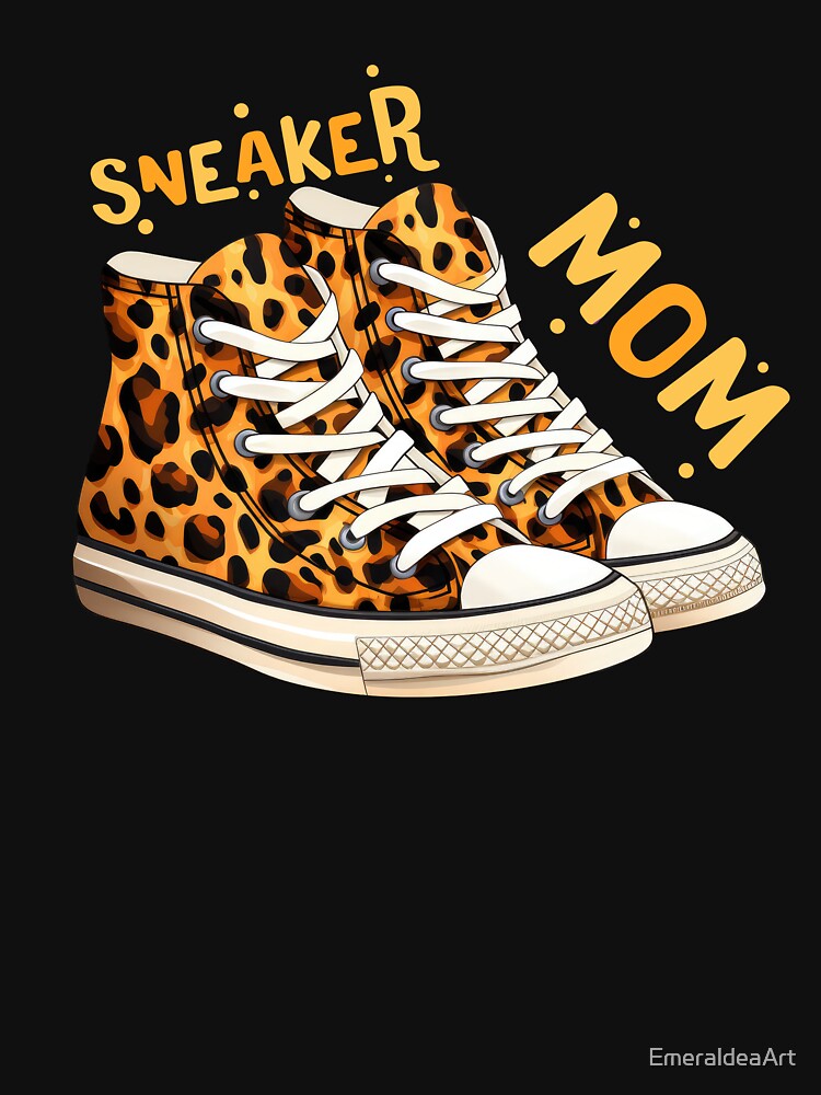 Sneaker MOM - leopard Cheetah patterned sneaker by EmeraldeaArt