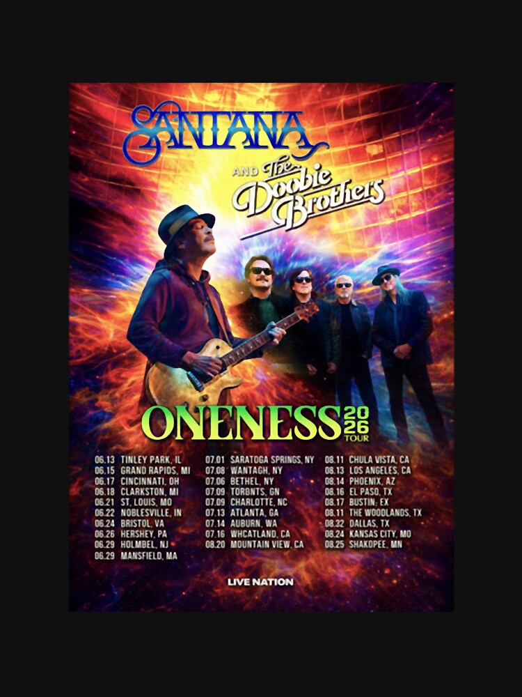 Santana And The Doobie Brothers The Oneness Tour 2026 by HillinValley