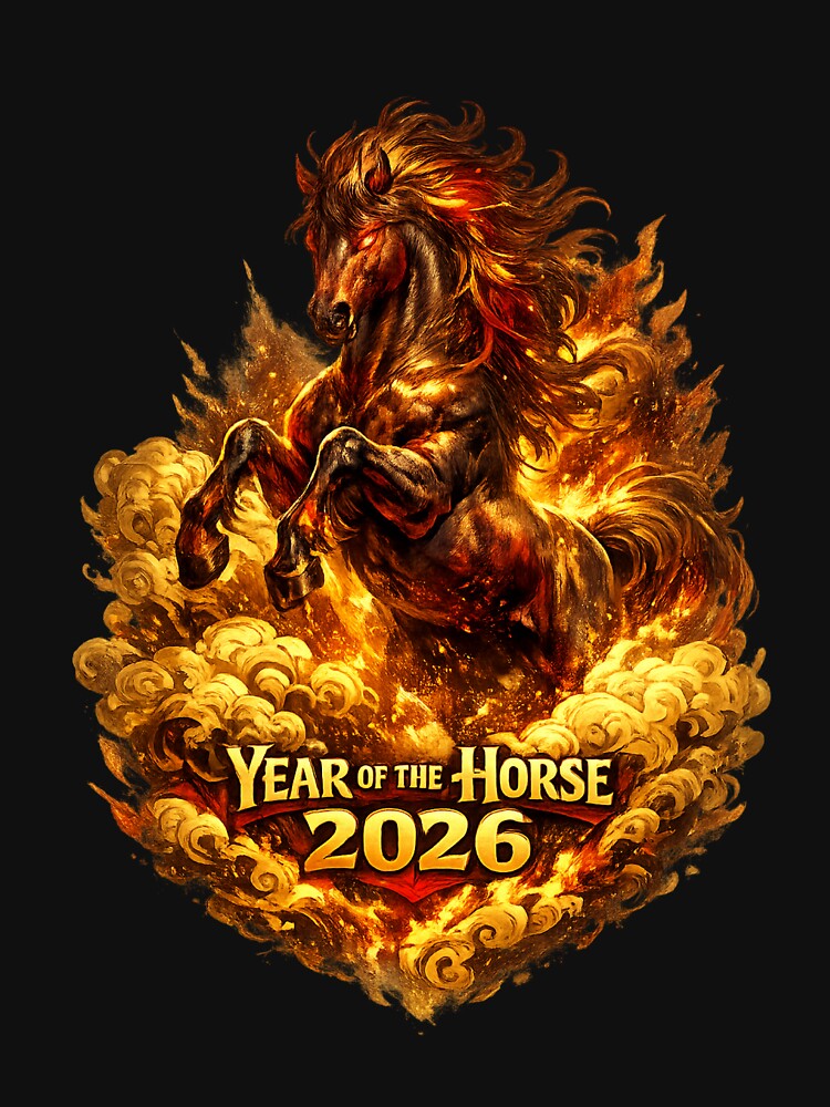 Chinese New Year 2026 Year of The Horse 2026 by FamaPod