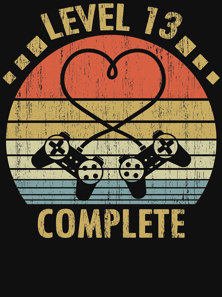 Level 13 Complete - 13rd Wedding Anniversary Gift Video Gamer by nana1099