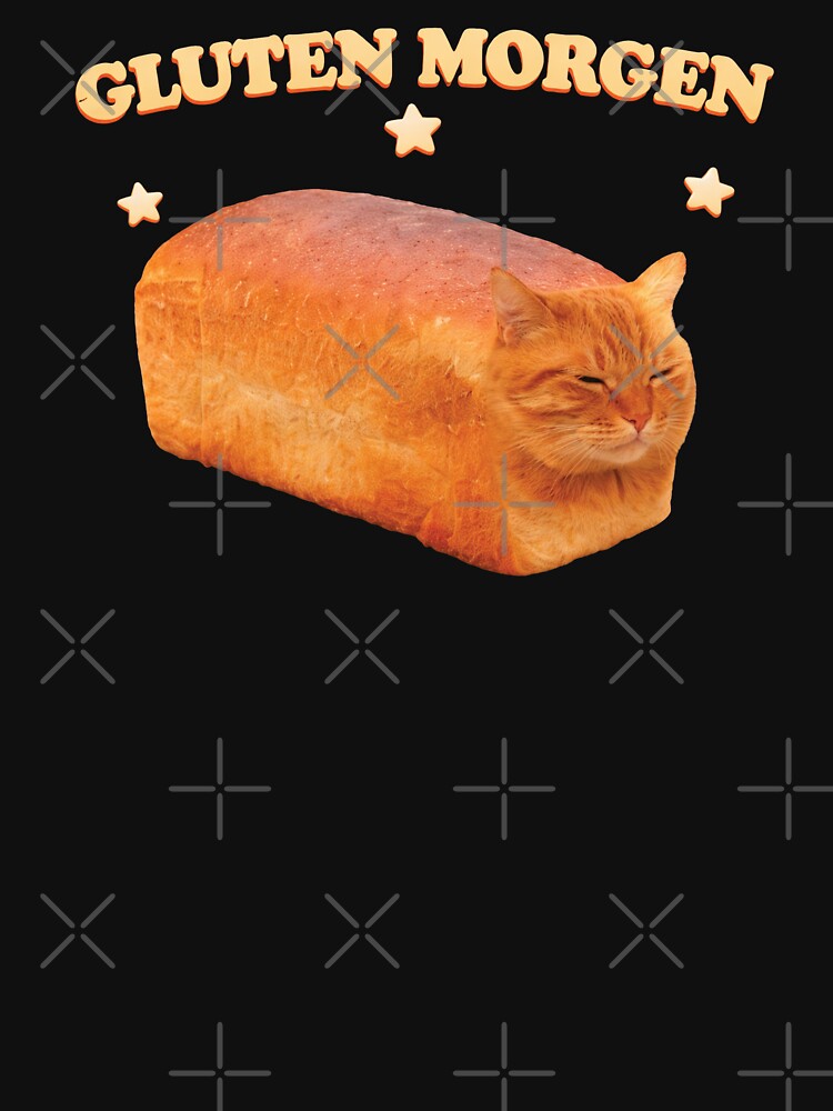 Gluten Morgen Funny Cat Meme, Silly Cats, Cat Bake by Vonravenn