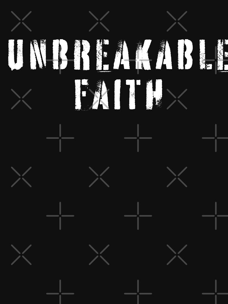 Unbreakable Faith – Christian Strength and Perseverance Design by MoriaStore