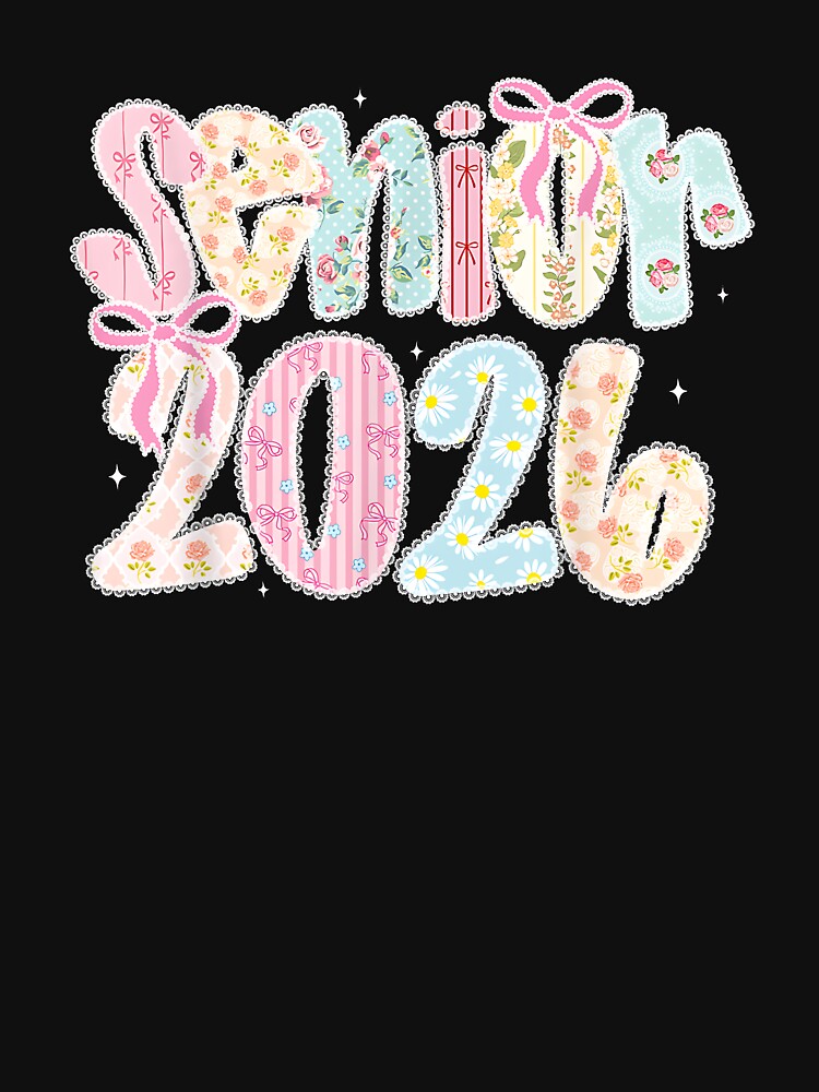 Coquette Lace Floral Pastel Senior 2026 Senior 26 Graduation by Boutkimaewab