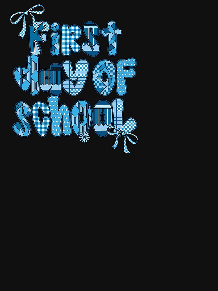 Blue Coquette First Day of School Girls Bow by KroghDs