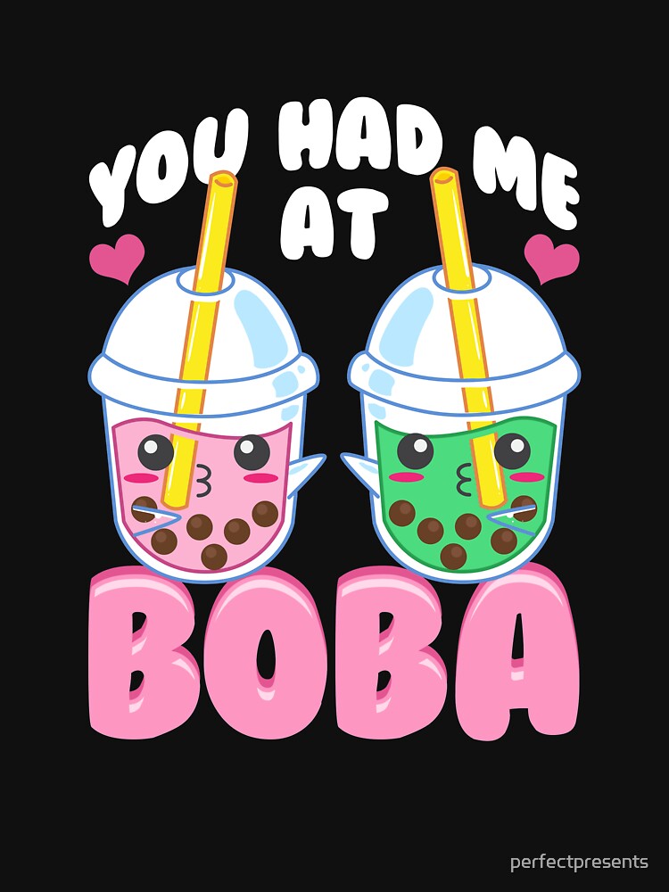 Cute You Had Me At Boba Anime Kawaii Bubble Tea by perfectpresents
