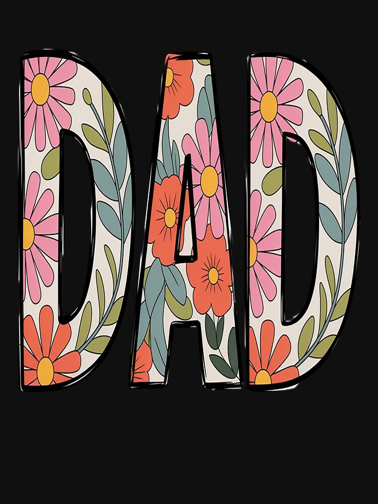 Retro Dad Colorful Flowers Groovy Daisy Flower by imsamaharem