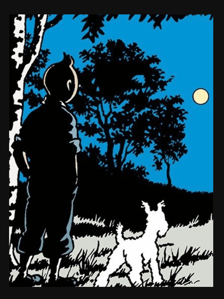 Dog and Boy comic series Best friends alone in the wild at night Classic by JudithPre11