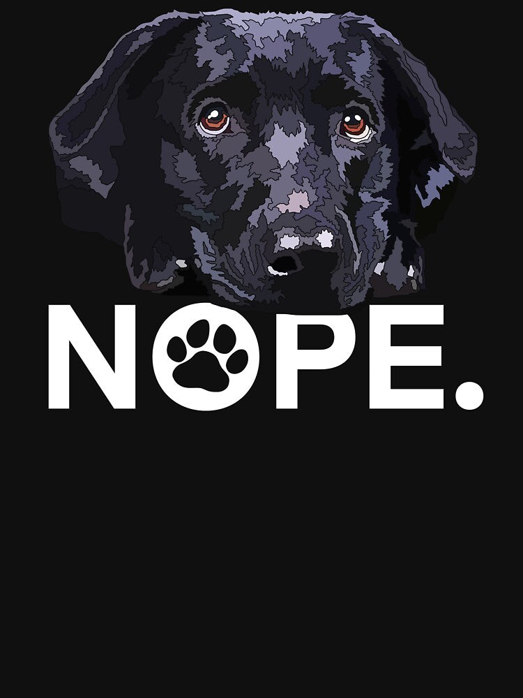 Nope Black Lab Dog by Just-Arts-4U