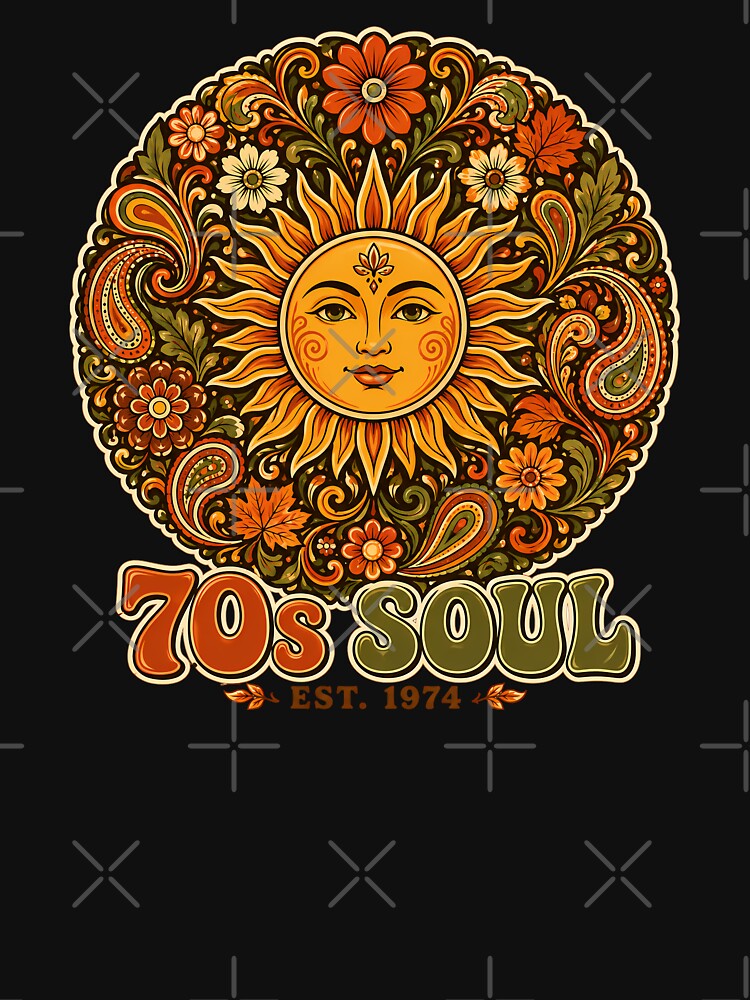 70s Soul Est 1974 Retro Bohemian Sun by chattsuede