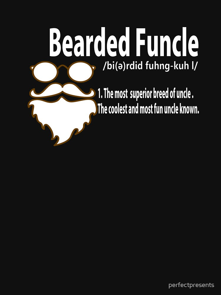 Funny Bearded Funcle Definition Novelty Fun Uncle by perfectpresents