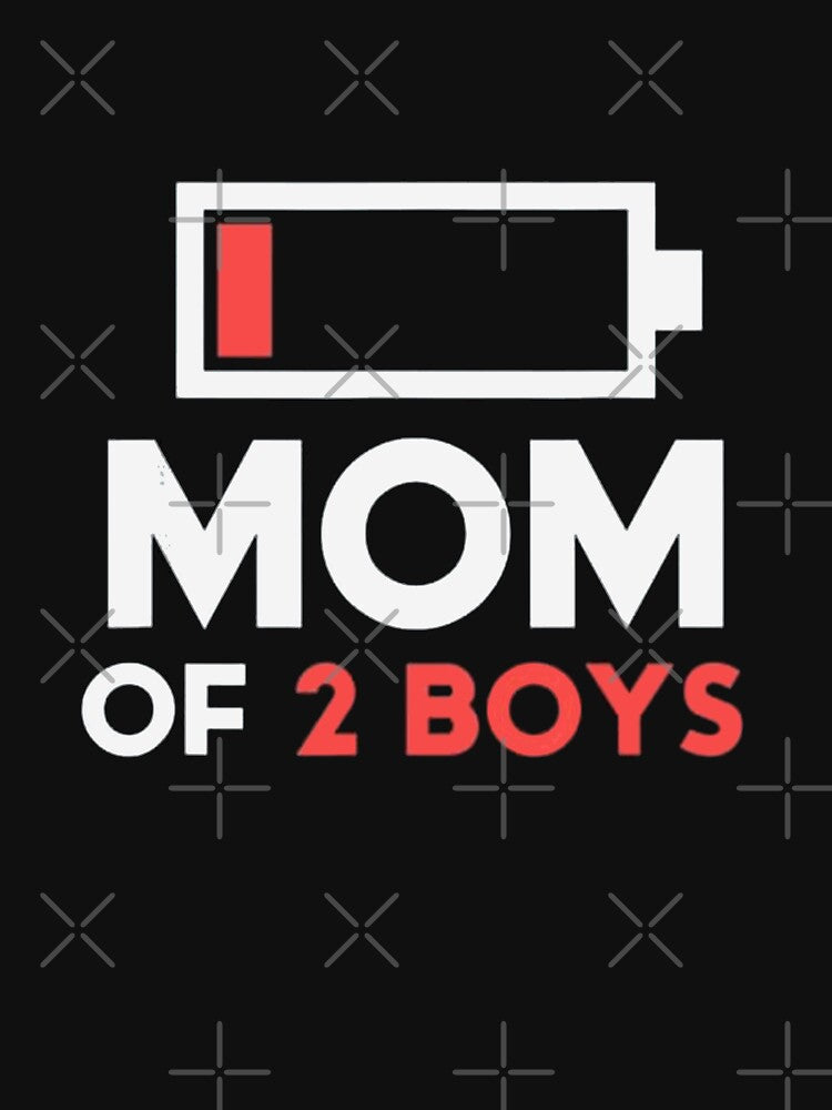Mom of 2 Boys  Gift from Son Mothers Day Birthday Women by Designedbygigy