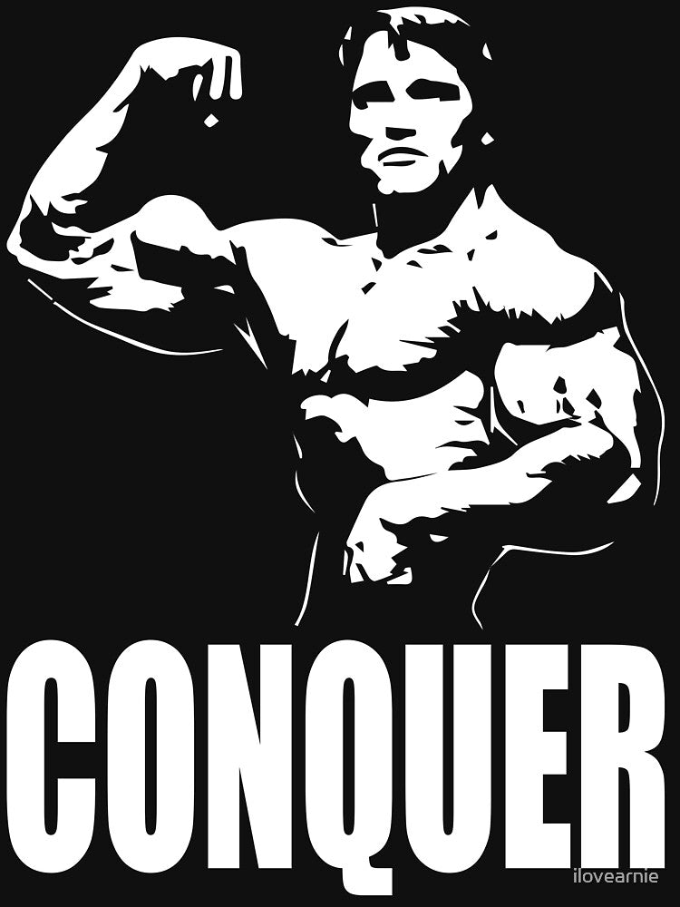CONQUER (Arnold Single Bicep Flex) by ilovearnie
