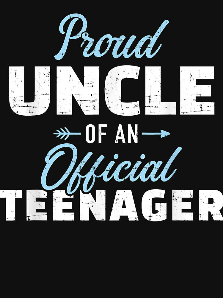 Mens Proud uncle of a teenager 13th birthday by SeppeGoffin