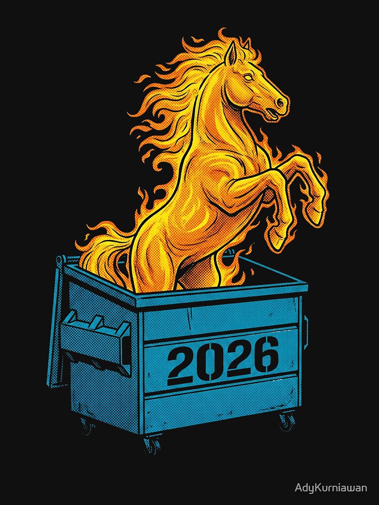 2026 Fire Horse Dumpster Fire by AdyKurniawan