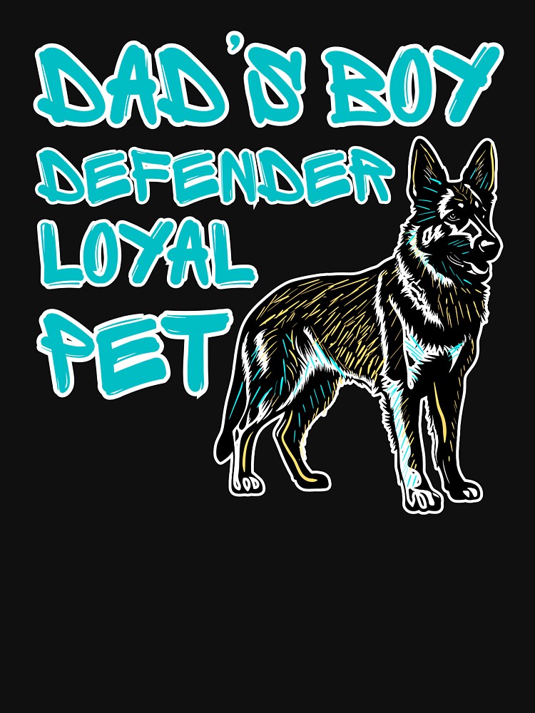 Dad’s Boy – Loyal Pet German Shepherd Dog Lover Gift by BritishDelights