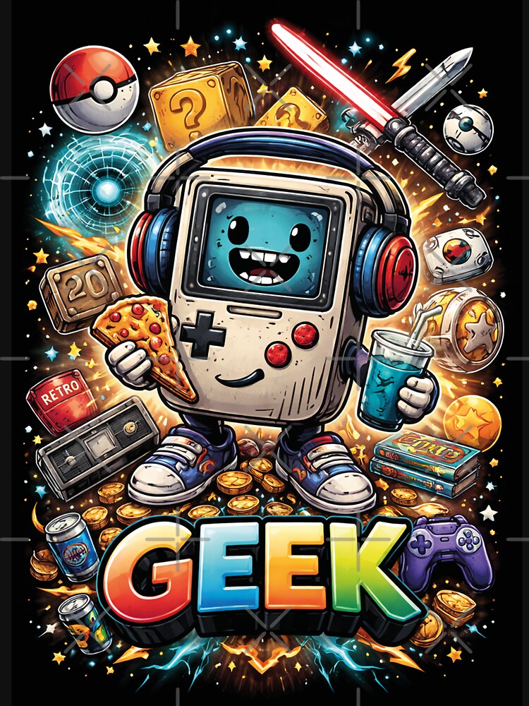 Geek Mode – Retro Nerd Culture Typography Design for Gamers & Tech Lovers by MerlinWear