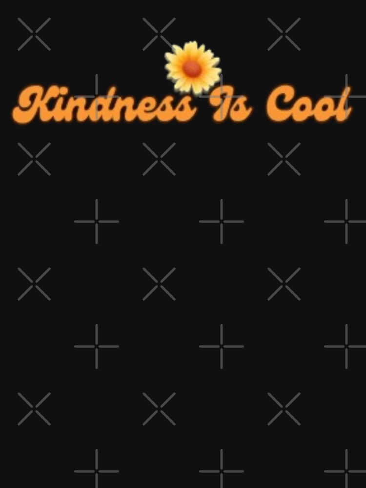 Kindness Is Cool Retro Wavy Floral Daisy by Akira Design Store