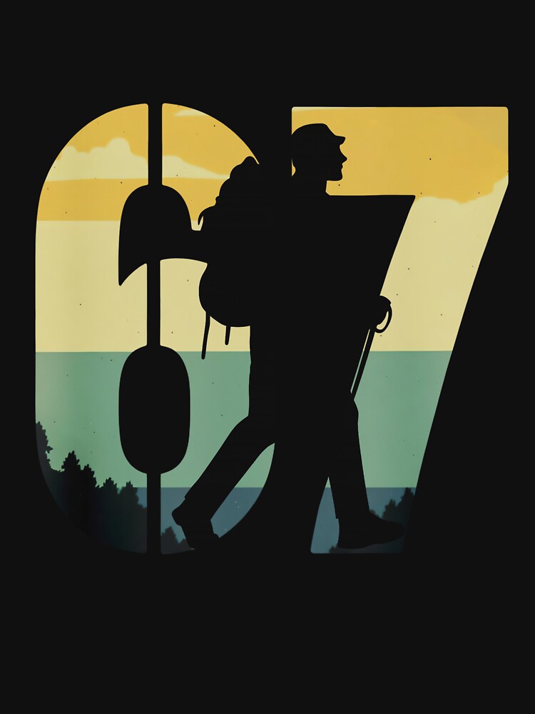 Vintage 67 Hiker Retro Sunset Tee by LashondaGreen89
