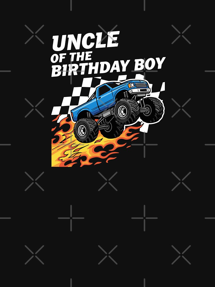 Uncle Of The Birthday Boy Monster Truck Birthday Family by PopStars1993
