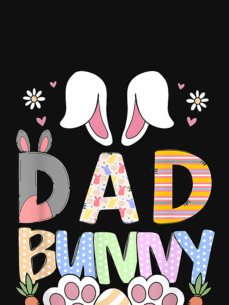 Dad Bunny Ears Easter Family Matching by CriseldaBruning